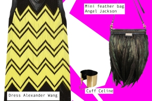 mini feather bag luxe trend black angel jackson how to wear punk